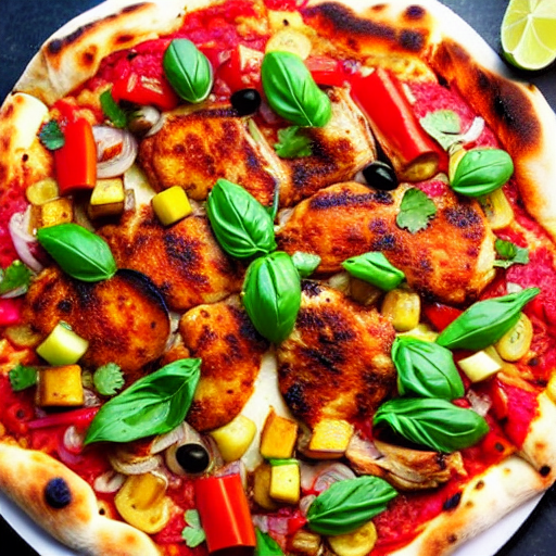 Pizza de Pollo Asado