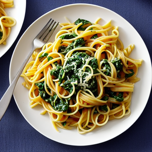 Pasta con Salsa di Spinaci