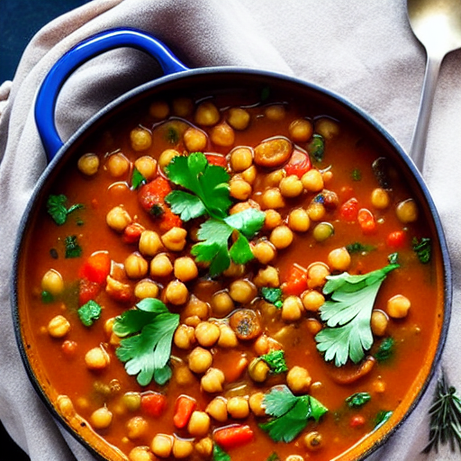 Vegetable and Chickpea Stew with Rice