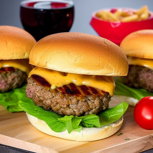 Hamburguesa de Queso Manchego