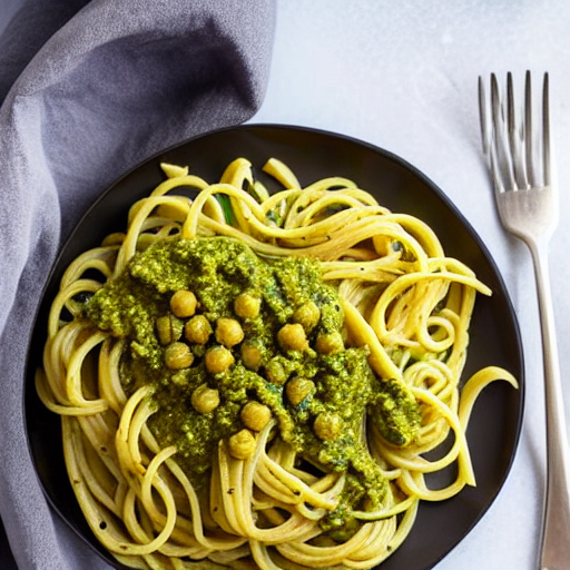 Chickpea Pasta Pesto