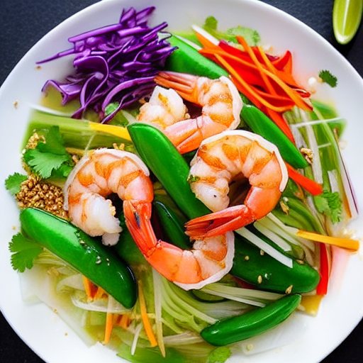 Gỏi Tôm Bưởi Đỏ