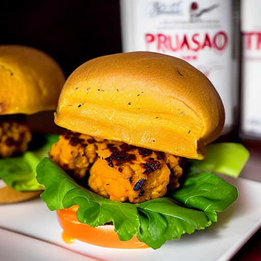 Sweet Potato Som Tum Burger