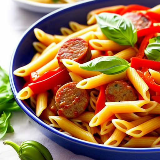 Pasta with Sausage and Peppers