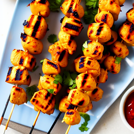 Chana Masala Skewers