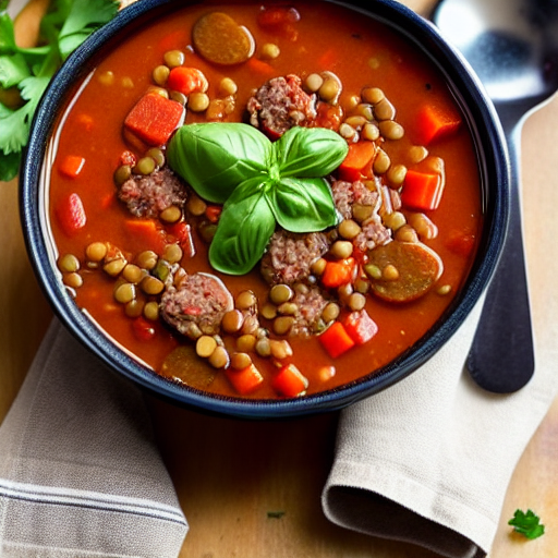 Lentil and Sausage Soup