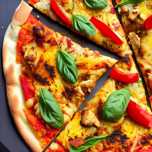 Saffron Chicken Pizza