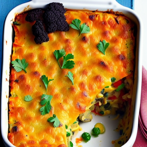 Baked Vegetable and Cheese Casserole