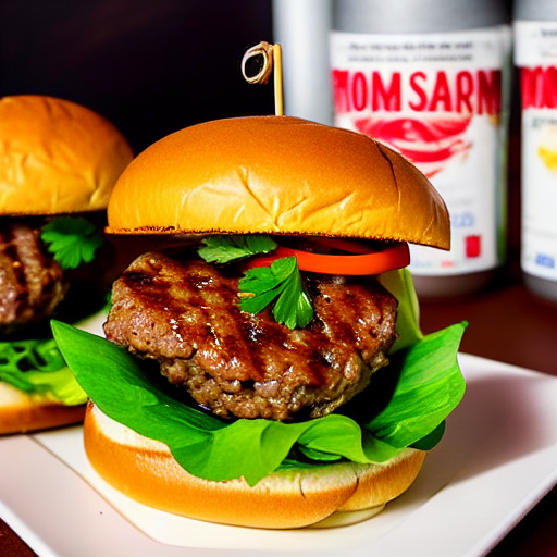 Nam Tok Beef Burger