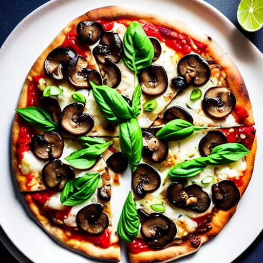 Shiitake Mushroom Pizza