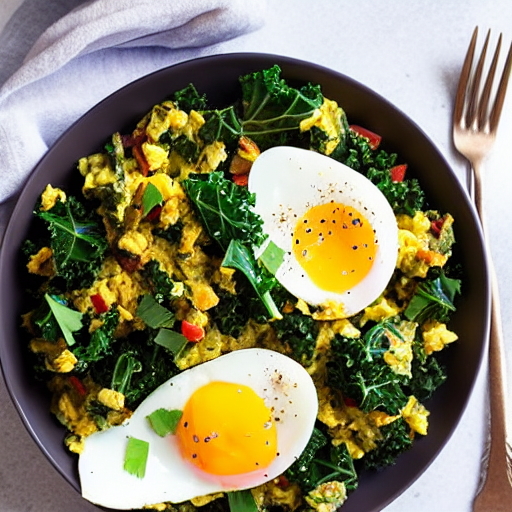 Kale and Egg Scramble