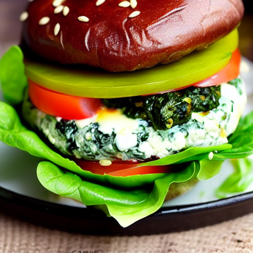 Feta Spinach Burger