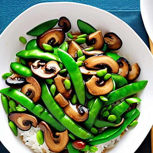 Mushroom and Snow Pea Stir-Fry