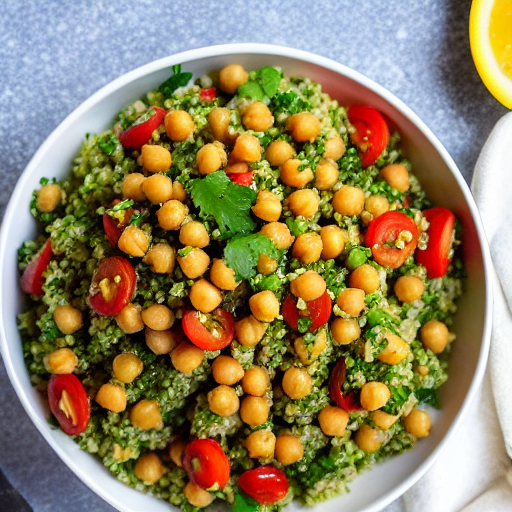 Moroccan Chickpea Tabbouleh
