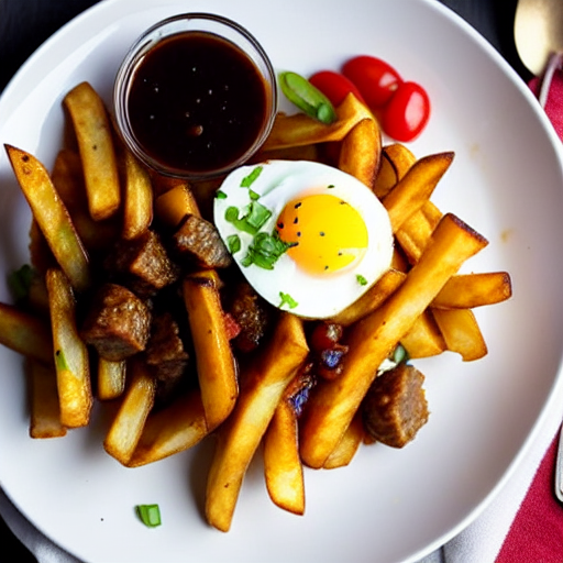 Halal Breakfast Poutine