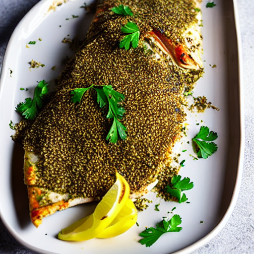 Baked Zaatar Fish