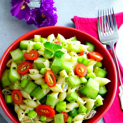 Chayote Pasta Salad