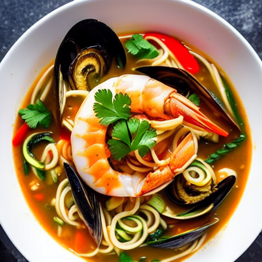 Seafood Zoodle Bouillabaisse