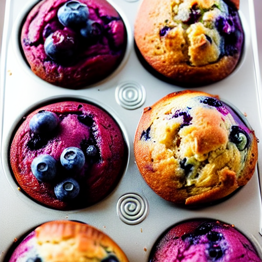 Muffins aux Myrtilles