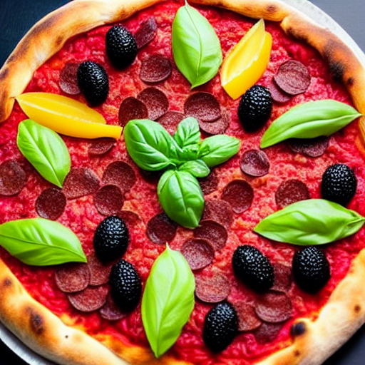 Pizza de Frutas del Bosque