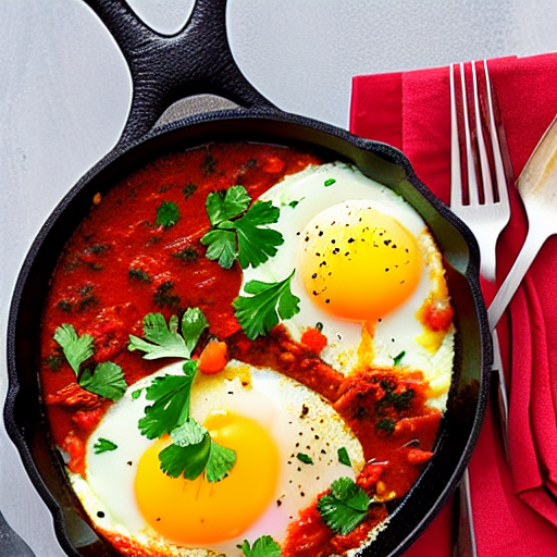 Baked Eggs with Spices