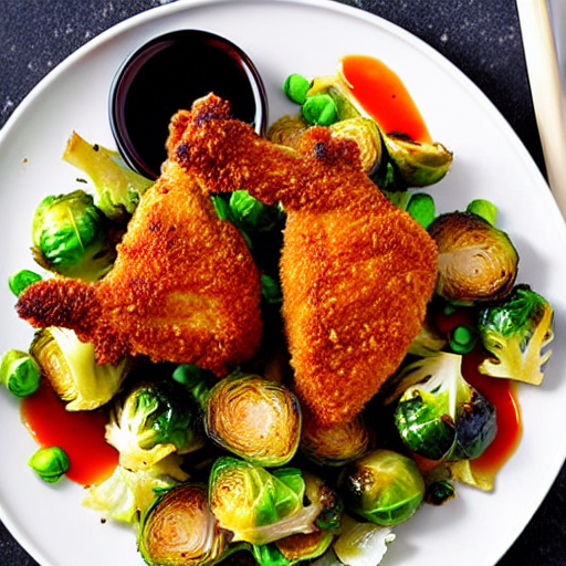 Crispy Chicken and Brussels Sprouts