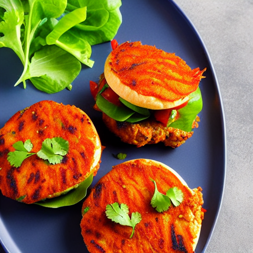 Prawn Masala Burger