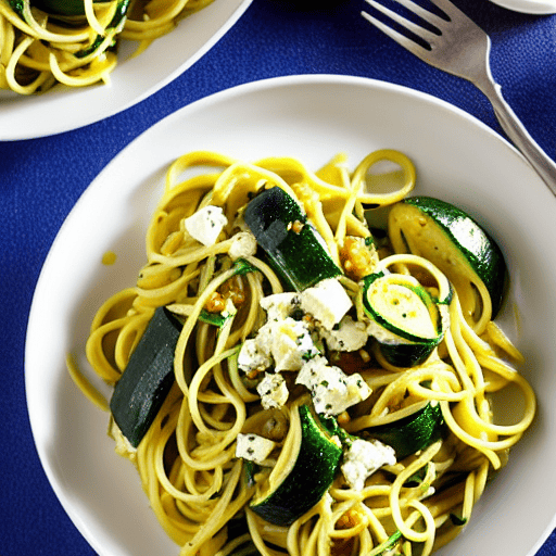 Pasta con le Zucchine e Salsa di Ricotta