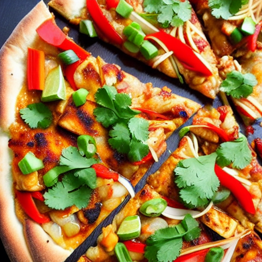 Thai BBQ Chicken Pizza