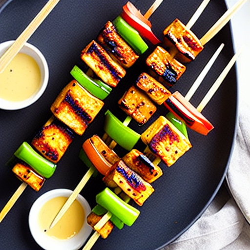 Korean BBQ Tofu Skewers