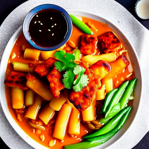 Tteokbokki with Fish Cake