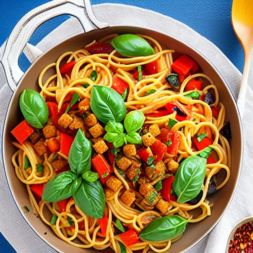 Pasta with Moroccan Vegetables
