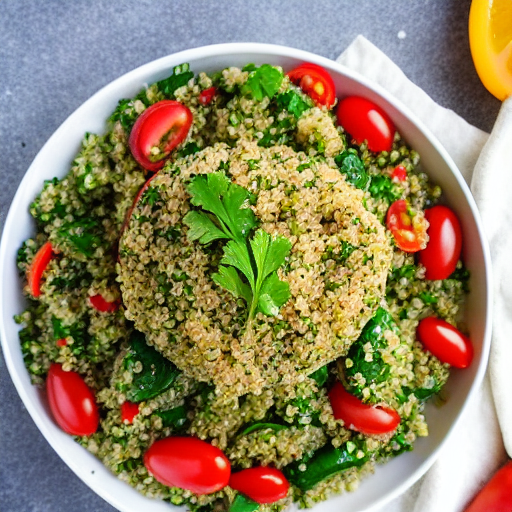 Baked Quinoa Tabbouleh