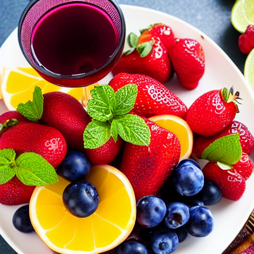 Frutas con Vino