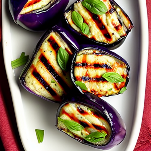 Grilled Eggplant Roll-Ups