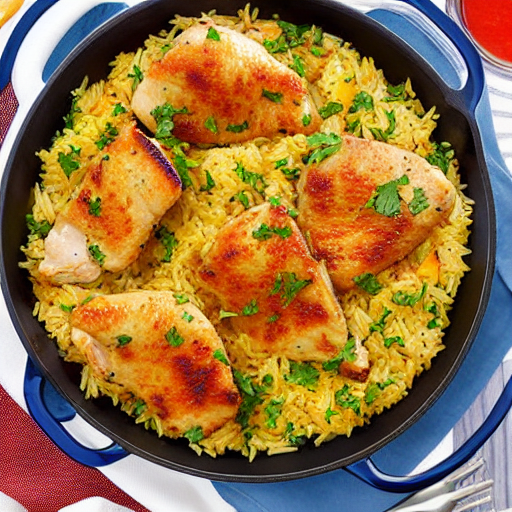 Halal Chicken and Rice Bake