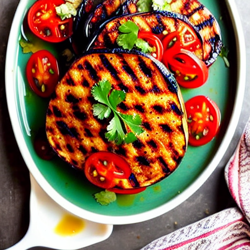 Zaalouk with Grilled Eggplant