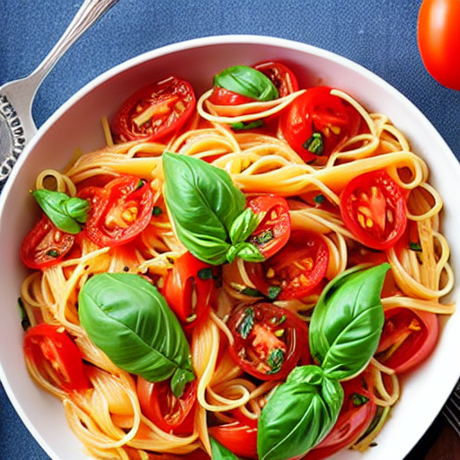 Pasta with Tomato and Basil