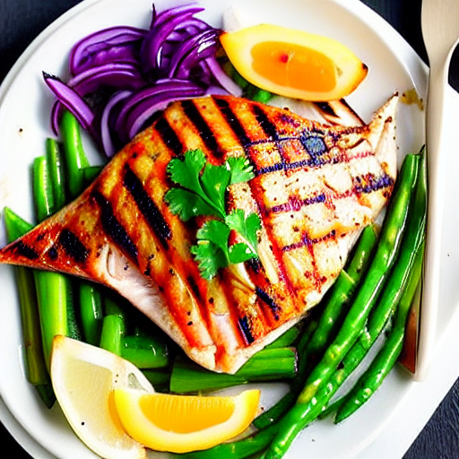 Grilled Fish with Tahini
