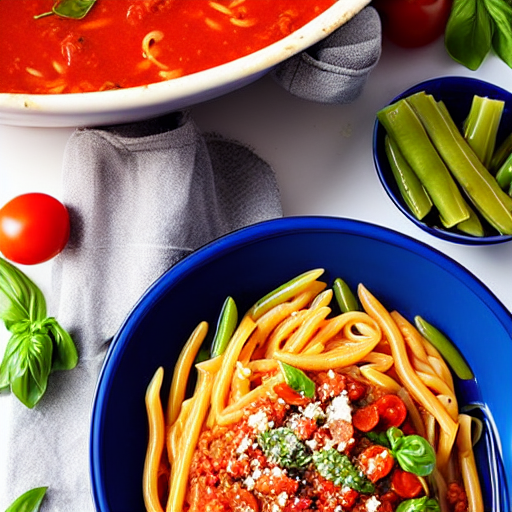 Pasta con Fagiolini e Pomodoro