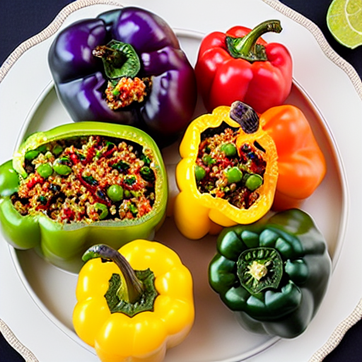 Stuffed Bell Peppers with Quinoa
