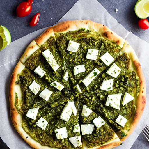 Pesto Feta Pizza