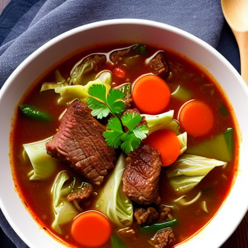 Beef and Cabbage Soup