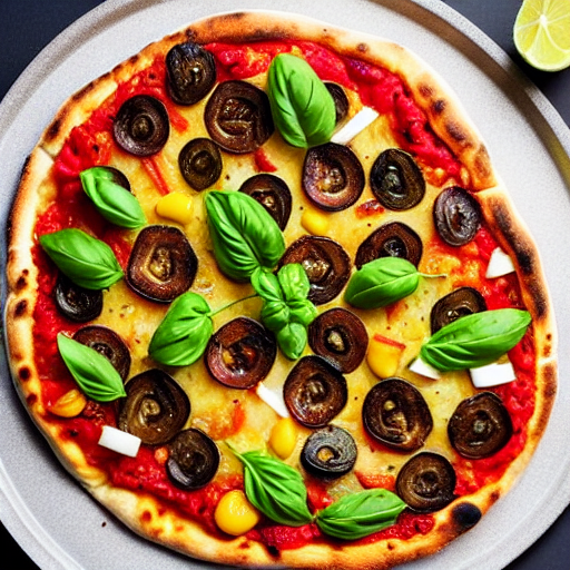 Pizza de Verduras a la Parrilla