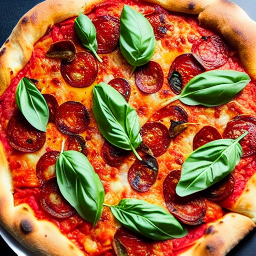 Pizza de Albahaca y Tomate Seco