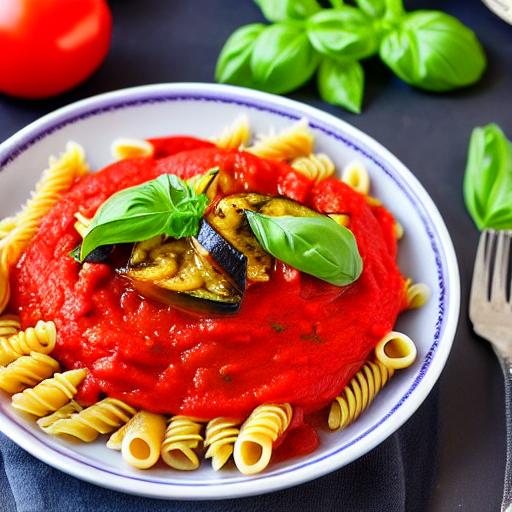 Pasta con Melanzane e Pomodoro