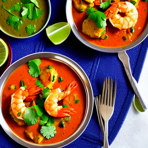 Fish Prawn Bhuna