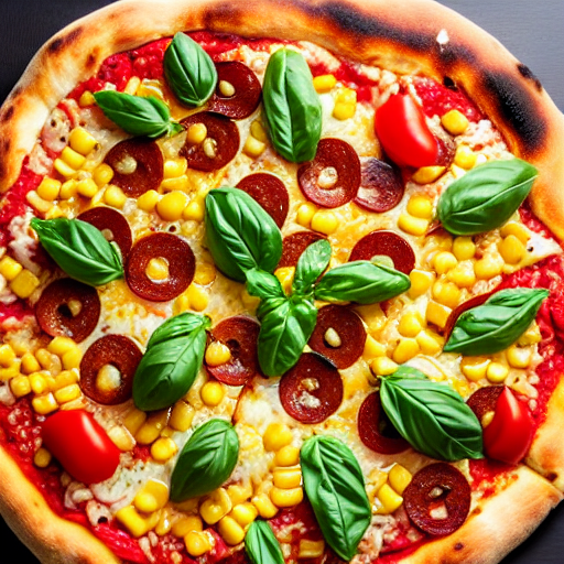 Pizza de Maíz y Pimientos