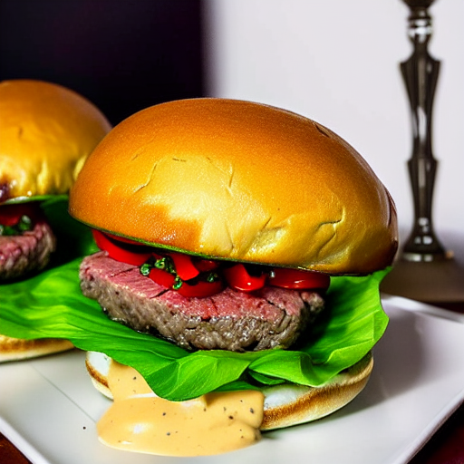 Wasabi Beef Burger