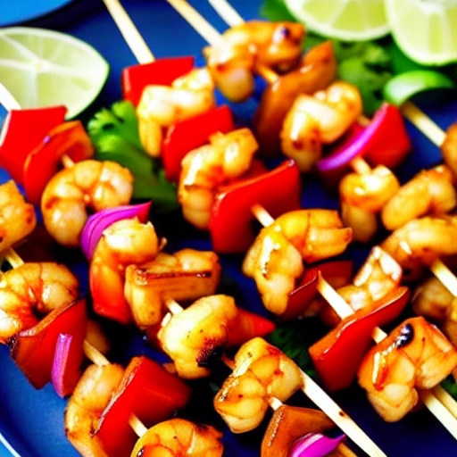 Sweet and Sour Shrimp Skewers